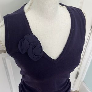 NWT The Limited M deep purple V-neck vest